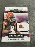 Nick Chubb  Browns 2020 Panini Playbook Zoning Commission #ZC-6