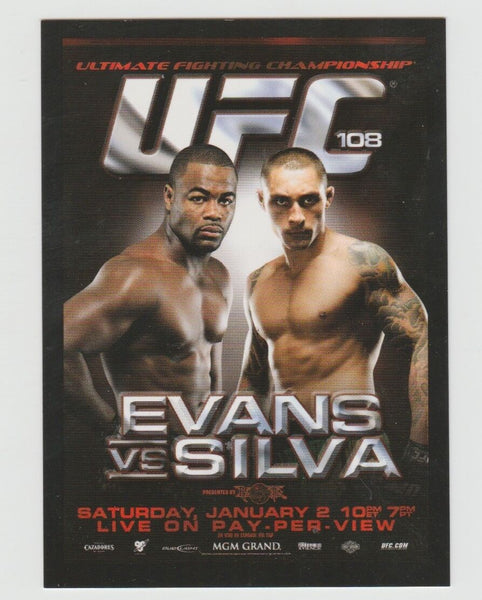 UFC 108-2015 UFC TOPPS CHRONICLES FIGHT POSTER-#FPR-UFC-108