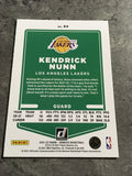Kendrick Nunn Lakers 2021-22 Donruss #84