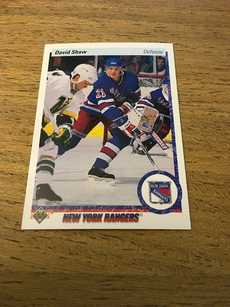 David Shaw Rangers 1990-1991 Upper Deck #15