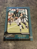 Carson Wentz Eagles 2020 Panini Playbook #58