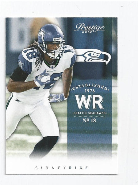 Sidney Rice Seahawks 2012 Prestige #176