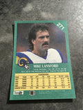 Mike Lansford Rams 1991 Fleer #271