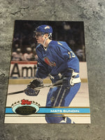 Mats Sundin Nordiques 1991-92 Topps Stadium Club #300