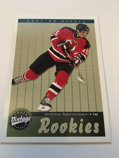 Andreas Salomoneson Devils 2001-2002 Upper Deck Vintage Rookie #286