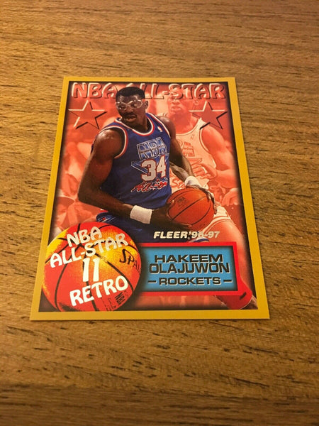 Hakeem Olajuwon Rockets 1996-1997 Fleer NBA All-Star #279
