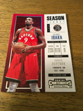 Serge Ibaka Raptors 2017-2018 Panini Contenders #40