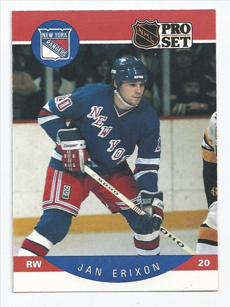 Jan Erixon Rangers 1990-1991 Pro Set #195