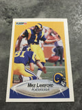 Mike Lansford Rams 1990 Fleer #41