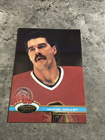 Michel Goulet Blackhawks 1991-92 Topps Stadium Club #66