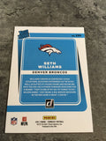 Seth Williams Broncos 2021 Panini Donruss Rated Rookie #299