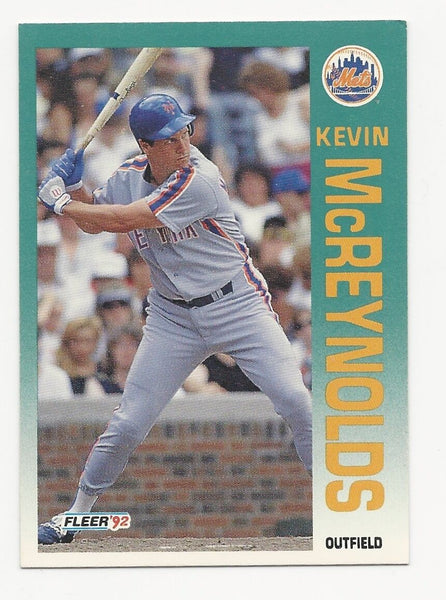 Kevin McReynolds Mets 1992 Fleer #512