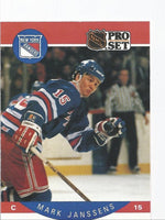 Mark Janssens Rangers 1990-1991 Pro Set #199