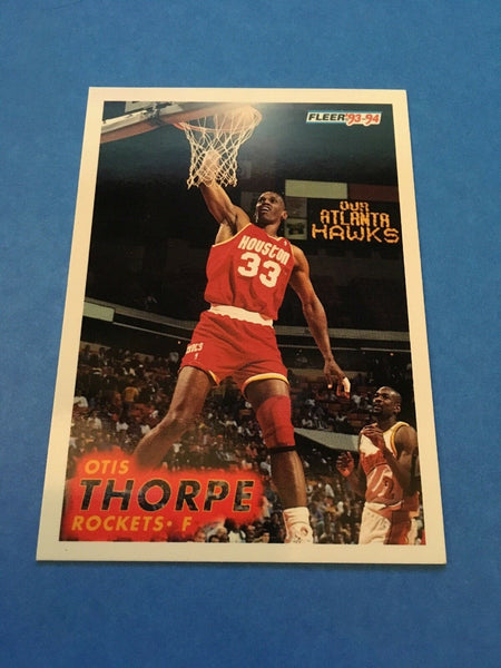 Otis Thorpe Rockets 1993-1994 Fleer #81