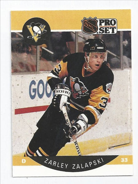 Zarley Zalapski Penguins 1990-1991 Pro Set #242