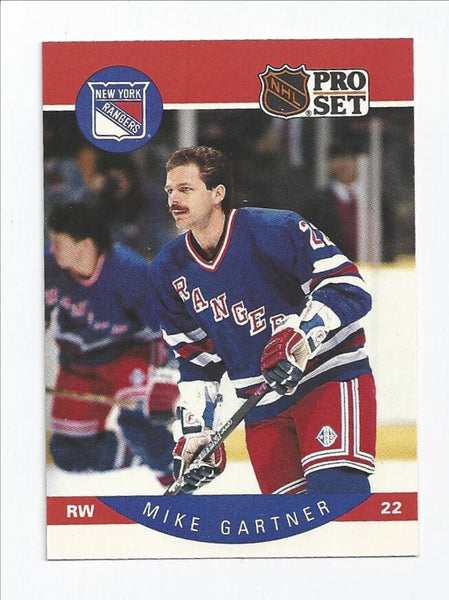 Mike Gartner Rangers 1990-1991 Pro Set #196