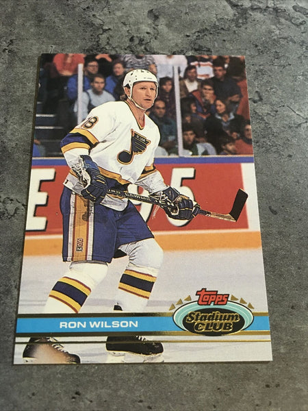 Ron Wilson Blues 1991-92 Topps Stadium Club #347