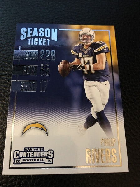 Philip Rivers Chargers 2016 Panini Contenders #74