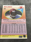Nick Lowery Chiefs 1990 Fleer #202
