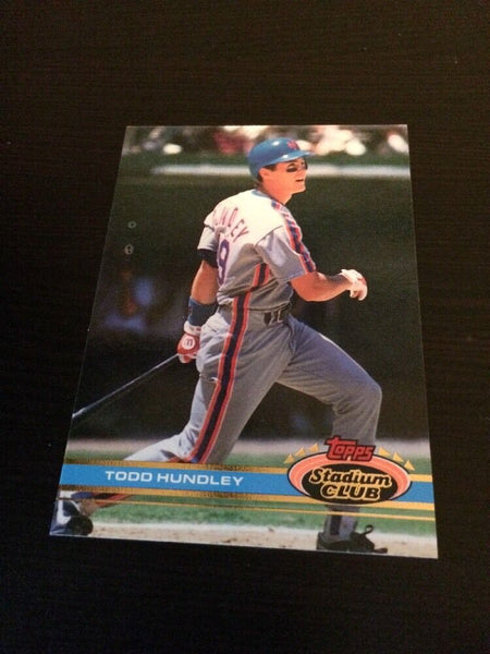 Todd Hundley Mets 1991 Topps Stadium Club #349