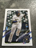 Jackie Bradley Jr. Brewers 2021 Topps Update #US111