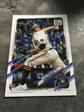 Patrick Weigel Brewers 2021 Topps Update Rookie #US31