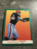 Paul Farren Browns 1991 Fleer #33
