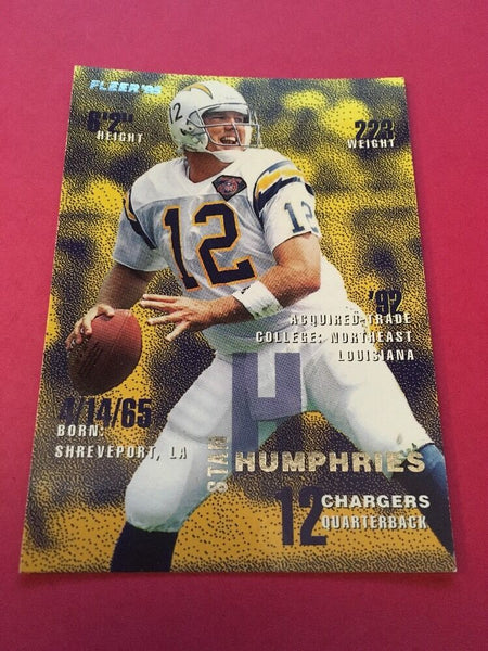 Stan Humphries Chargers 1995 Fleer #331