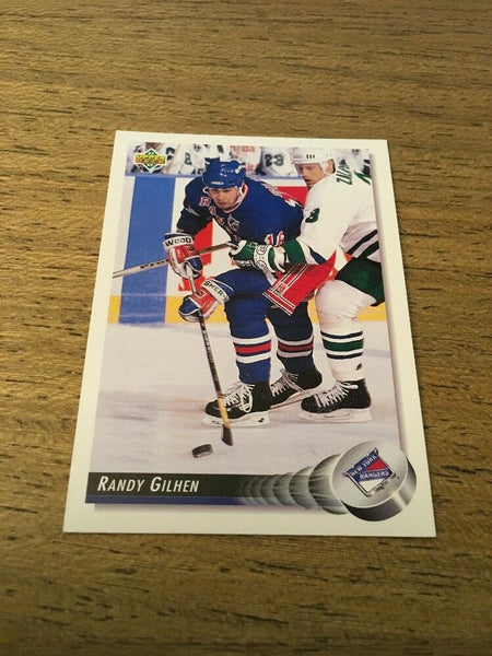 Randy Gilhen Rangers 1992-1993 Upper Deck #82