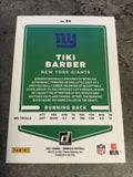 Tiki Barber Giants 2021 Panini Donruss #84