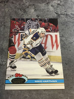 Mike Hartman Sabres 1991-92 Topps Stadium Club #341