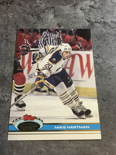 Mike Hartman Sabres 1991-92 Topps Stadium Club #341