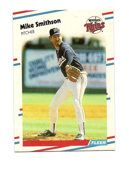 Mike Smithson Twins 1988 Fleer #23