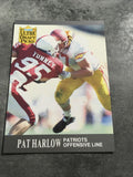 Pat Harlow Patriots 1991 Fleer Ultra Draft Picks Rookie #285