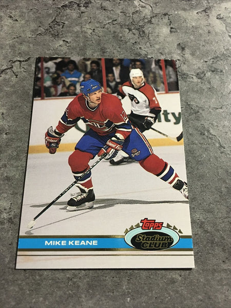 Mike Keane Canadiens 1991-92 Topps Stadium Club #236