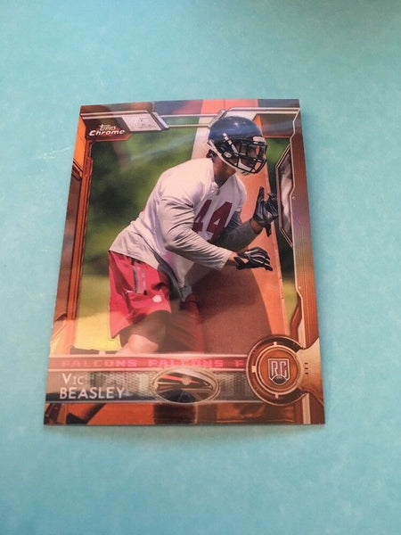 Vic Beasley Falcons 2015 Topps Chrome Orange Refractor Rookie #101