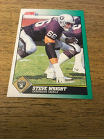 Steve Wright Raiders 1991 Score #306