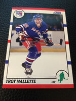 Troy Mallette Rangers 1990-1991 Score #288