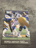 Pepper Johnson Giants 1991 Fleer Ultra #221