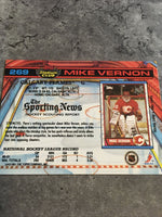 Mike Vernon Flames 1991-92 Topps Stadium Club #269