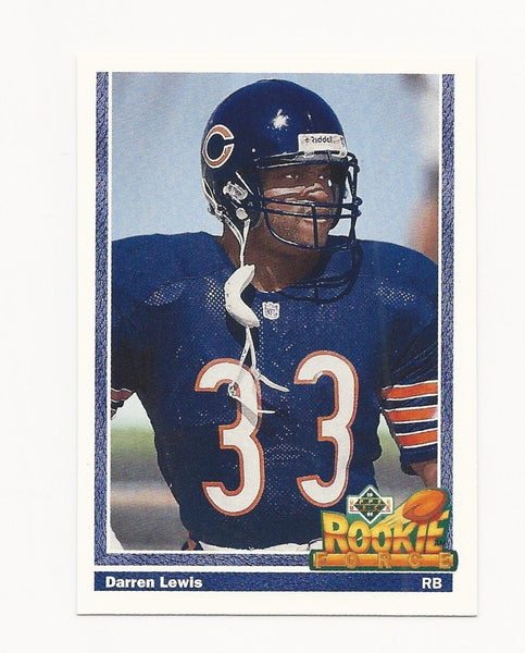 Darren Lewis Bears 1991 Upper Deck Rookie Force #650