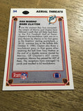 Dan Marino/Mark Clayton Dolphins 1991 Upper Deck Aerial Threats#34