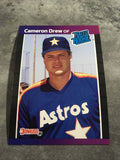 Cameron Drew Astros 1989 Donruss Rated Rookie #30