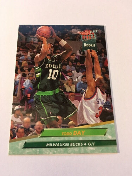 Todd Day Bucks 1992-1993 Fleer Ultra Rookie #297