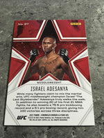 Israel Adesanya  UFC 2021 Panini Chronicles Rookie & Stars  #87