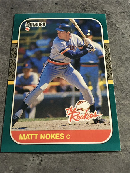 Matt Nokes Tigers 1987 Donruss The Rookies #12