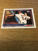 Rod Nichols Indians 1992 Topps #586