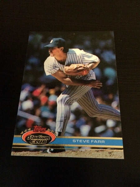 Steve Farr Yankees 1991 Topps Stadium Club #419