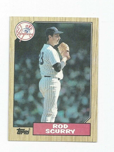 Rod Scurry Yankees 1987 Topps #665