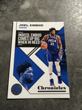 Joel Embiid 76ers 2019-2020 Panini Chronicles #9